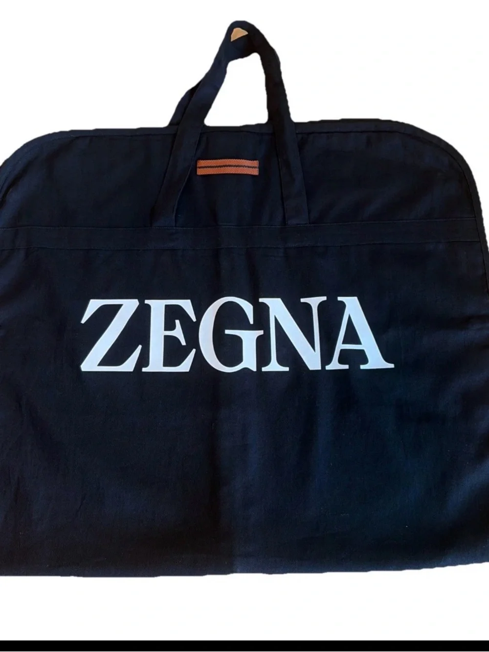 New Zegna Black Zippered Garment Bag